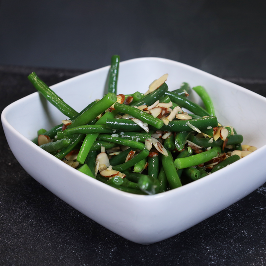 Charred Green Bean Almondine